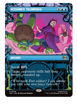 Kitsune's Technique - Showcase Teenage Mutant Ninja Turtles MTG - Image 1