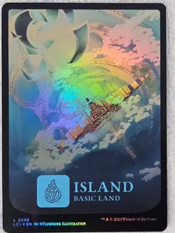 MTG Island (0288) FOIL The Lost Caverns of Ixalan Magic Gathering Card Land NM - Image 3