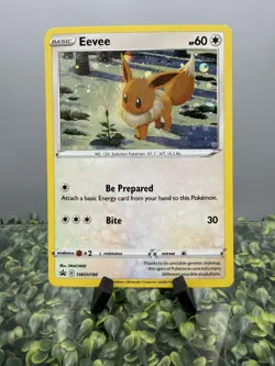 Eevee Pokemon Sword & Shield SWSH190 Cosmos Holo Black Star Promo - #4 - Image 1