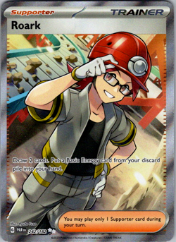 Pokemon TCG - Roark 242/182 Full Art - Paradox Rift Ultra Rare - NM/M - Image 1