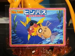Pokemon Feebas Vs. Carvanha No.140 Advanced Generation Japanese Topsun - Image 1