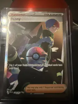 Penny 239/091 Sv: Paldean Fates Special Illustration Rare Trainer Pokemon TCG NM - Image 2