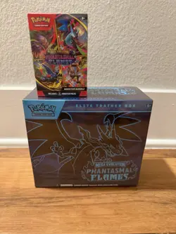 Pokemon TCG Phantasmal Flames Elite Trainer Box ETB + Booster Bundle Sealed Lot - Image 1