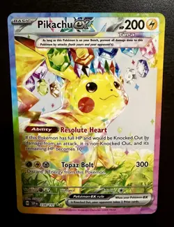 Pikachu ex 238/191 SV08 Surging Sparks Special Illustration Rare Pokemon NM - A - Image 1