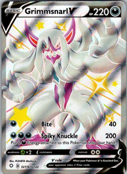 Grimmsnarl V - SV116/SV122 - Pokemon Shining Fates Sword Shield Shiny Rare NM - Image 1