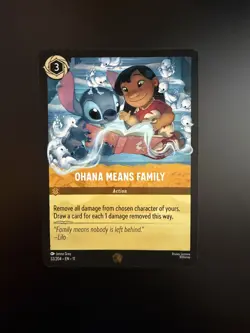 Disney Lorcana Winterspell Ohana Means Family Legendary 32/204 Non-Foil - Image 1