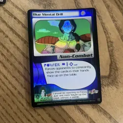 Dragon Ball Z CCG Blue Mental Drill 66 Frieza Saga LIMITED Foil DBZ staple Card - Image 3