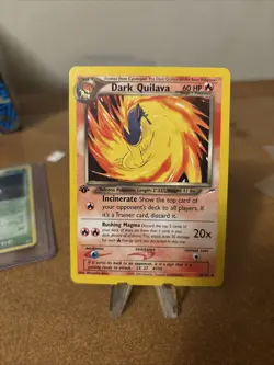 Pokemon Card - Dark Quilava Neo Destiny 39/105 Uncommon 1st Edition - Image 1