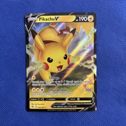 Pikachu V 043/185 Swsh04: Vivid Voltage Holo Card - NM/Mint (a) - Image 1