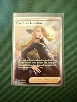 Cynthia's Ambition Full Art Holo Card 169/172 Swsh09 Brilliant Stars NM - Image 1