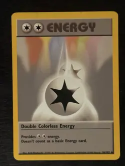 Pokemon TCG Double Colorless Energy Base Set Regular Card 096/102 LP - Image 1