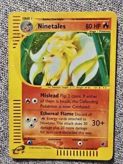 NINETALES Pokemon Card - WOTC - Expedition Base Set - 21/165 - HOLO - NM (A) - Image 1
