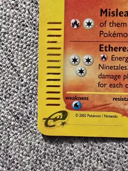 NINETALES Pokemon Card - WOTC - Expedition Base Set - 21/165 - HOLO - NM (A) - Image 2