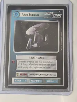 Star Trek CCG Alternate Universe UR Future Enterprise 1995 Deceipher Games Card - Image 1