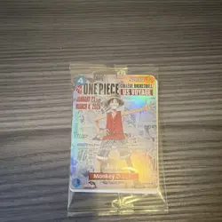 Bandai Namco ONE PIECE CARD GAME US VOYAGE Monkey D. Luffy Holo Promo - Image 1