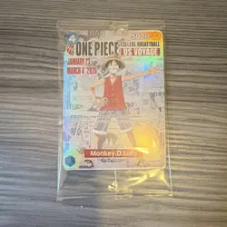 Bandai Namco ONE PIECE CARD GAME US VOYAGE Monkey D. Luffy Holo Promo - Image 3