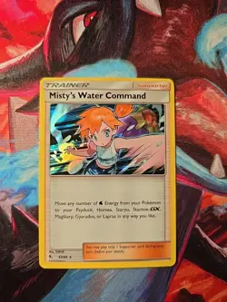 Misty's Water Command 63/68 Hidden Fates Holo Rare - Pokemon Card - Image 1