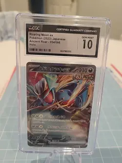 CGC 10 Roaring Moon ex 054/066 RR Ancient Roar sv4K Pokemon Card - Image 1