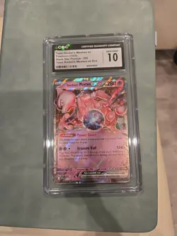 CGC 10 GEM MINT Team Rockets Mewtwo ex 205 Black Star Promo Pokemon Card - Image 1