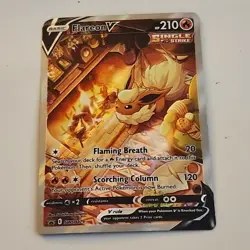 Flareon V SWSH179 Sword & Shield Alt Art Promo Card Holo - Image 1