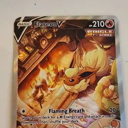 Flareon V SWSH179 Sword & Shield Alt Art Promo Card Holo - Image 2