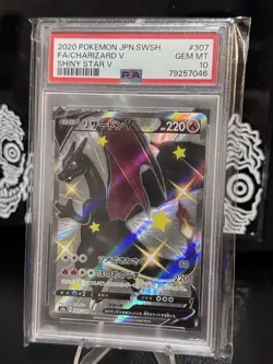 Charizard v 307/190 Shiny Star v PSA 10 Japanese Card - Image 1