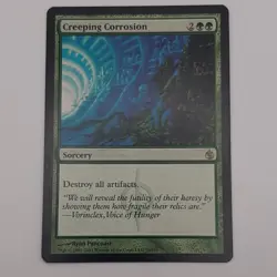 Magic: The Gathering Creeping Corrosion Mirrodin Besieged Rare Green Sorcery 78… - Image 1