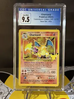 🔥Charizard 4/102 Celebrations HOLO CGC GEM MINT 10 (9.5 Bluelabel) Pokemon TCG - Image 2
