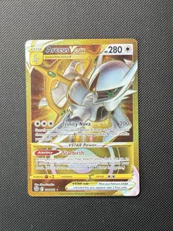 Pokemon Arceus VSTAR Gold Secret SWSH09: Brilliant Stars 184/172 NM - Image 1