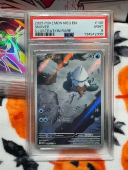Snover IR 140/132 | PSA 9 | Pokemon Mega Evolutions - Image 1