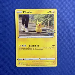 Pikachu 027/078 - Common Non Holo NM-Mint Pokemon Go - Image 1