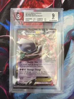 Pokemon XY BREAKTHROUGH MEWTWO EX 62/162 BGS 9 MINT - Image 1