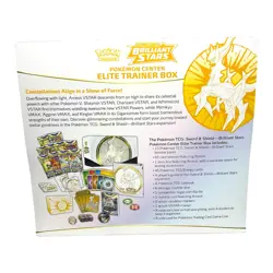 Pokemon TCG Sword Shield Brilliant Stars Pokemon Center Elite Trainer Box SEALED - Image 2