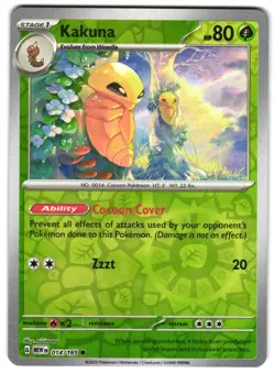 Kakuna 014/165 Reverse Holo SV: Scarlet & Violet 151 English Pokemon NM - Image 1