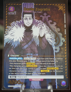 Dante Zogratis – R* (1-Star) Alt Art – Union Arena Black Clover ENGLISH Mint+ - Image 1