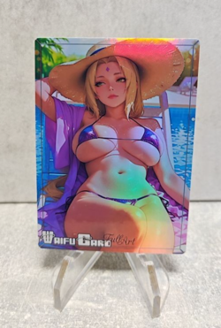 Tsunade Trading Card Waifu Goddess Story Anime Girl holo Karte Manga Full Art - Image 1