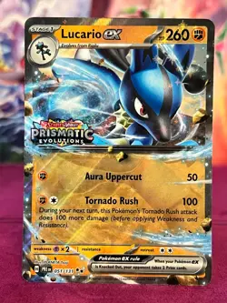 Pokemon TCG | Lucario ex (xPRE 051) | EN | NM | Prismatic Evolutions Stamp - Image 1