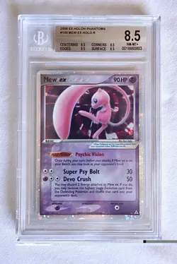 BGS 8.5 - 2006 POKEMON EX HOLON PHANTOMS #100 MEW EX-HOLO - Image 1