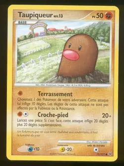 Pokemon No. 72/127 - Diglett Level 13 - HP50 (3289) - Image 1