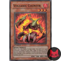 Yugioh Volcanic Counter PTDN-EN012 Super Rare 1st Edition LP - Image 1