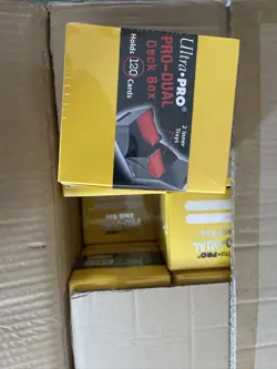 Lot of 30 Ultra Pro Yellow Pro Dual Deck Boxes New Sealed Case - Image 1