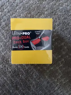 Lot of 30 Ultra Pro Yellow Pro Dual Deck Boxes New Sealed Case - Image 4