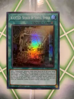 Yugioh! WANTED: Seeker of Sinful Spoils - RA03-EN074 - Super Rare - 1st Edition - Image 1