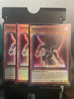 3x Masked HERO Dusk Crow - MZMU-EN014 - Super Rare - NM - Image 1