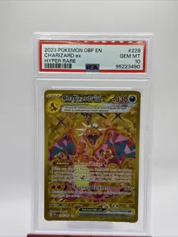 Pokemon TCG Charizard EX Obsidian Flames Holo Hyper Rare Card 228/197 PSA 10 - Image 1