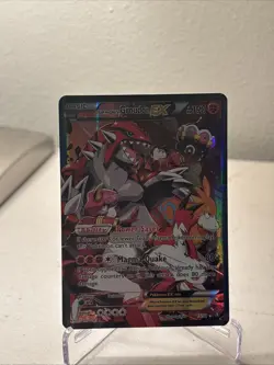 Pokemon TCG Team Magma's Groudon EX Holo Full Art Rare Card 15/34 Double Crisis - Image 1