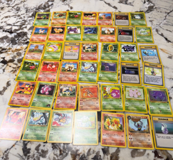 42 random trading card Pokemon lot- 1990s VINTAGE LOT 1 - Image 1
