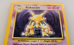 ✨Pokemon Base Set Alakazam 1/102 MP Card - Rare Collectible Trading Game Item #1 - Image 4