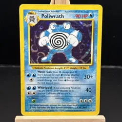 POLIWRATH 13/102 Holo Pokemon Base Set 1 Card Vintage 1999 - Image 1