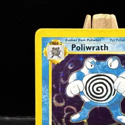 POLIWRATH 13/102 Holo Pokemon Base Set 1 Card Vintage 1999 - Image 2